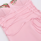 Vintage Applique Floral Spaghetti Strap Meerjungfrau Langes Sommerkleid Ballkleid Abendkleid DP6404