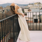 Enchanting Ivory Sweetheart Strapless A-Line Long Prom Dress Evening Dress DP6410