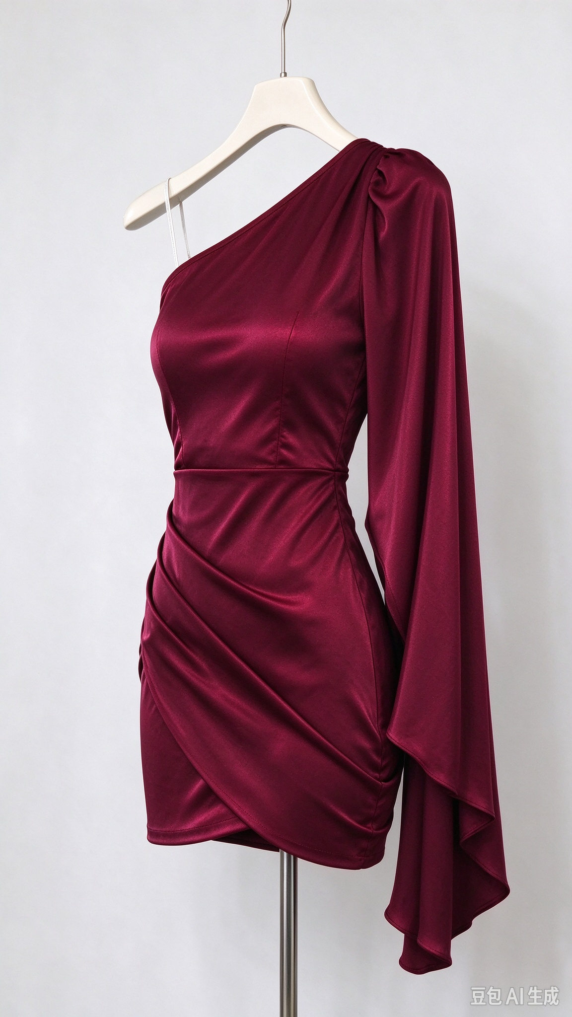 Royal Blue One Shoulder Sheath Short Party Dress, DP4145