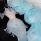 Shiny Light Blue Beaded Sequined Design Mermaid Prom Dress Evening Dress DP6224