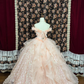 Elegant Sweetheart Beaded Off-the-shoulder Sweet 16 Quinceanera Strapless A-Line Floor-length Prom Dress Evening Dress Ball Gown DP6420