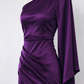 Royal Blue One Shoulder Sheath Short Party Dress, DP4145
