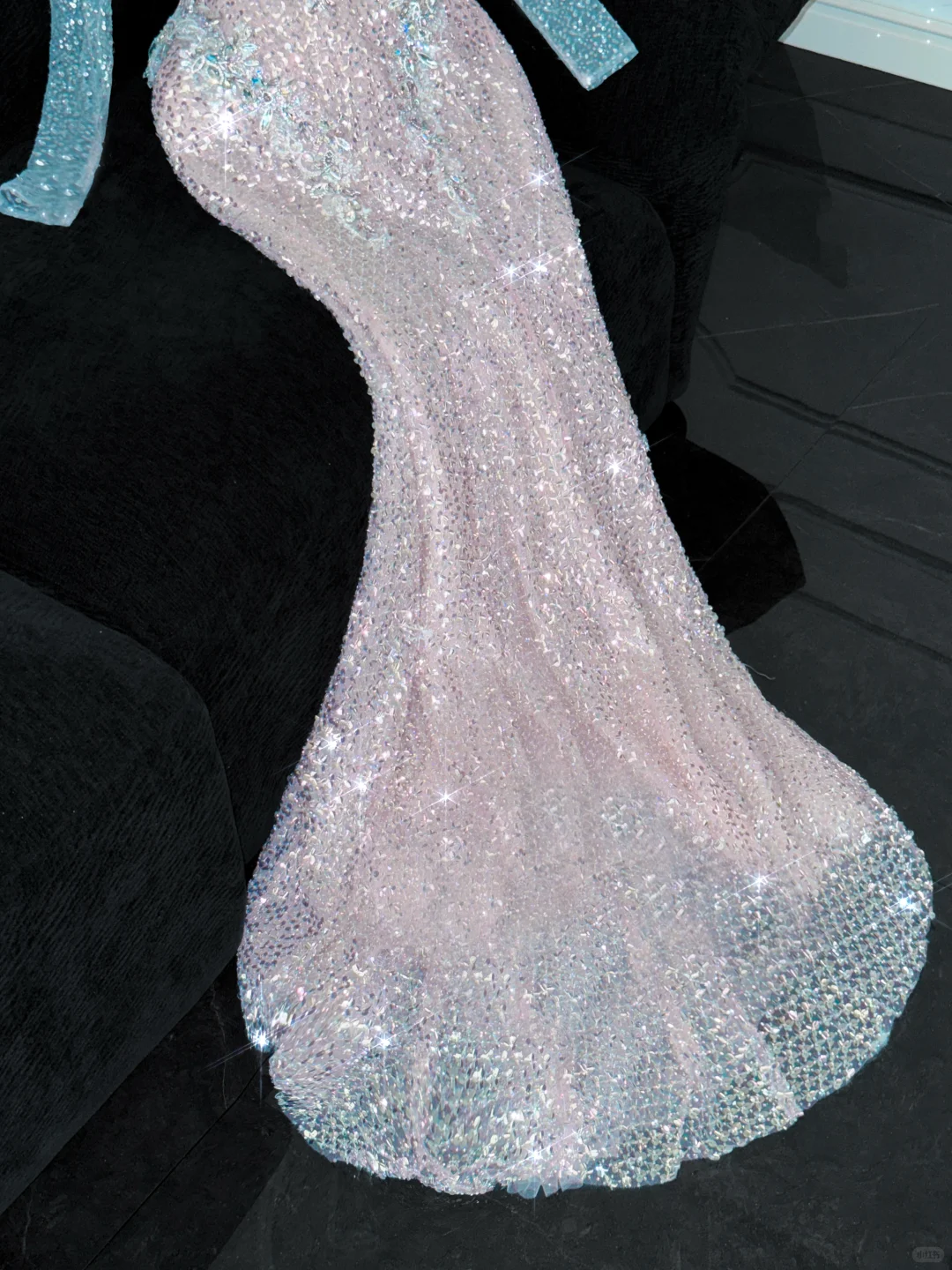 Vintage Shiny Pink Sequined Sweetheart Design Mermaid Prom Dress Evening Dress DP6222
