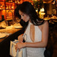 Vintage Shiny Sequin V-neck Short Sheath Party Dress Cocktail Dress Homecoming Dress DP6488