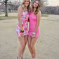 Vintage Floral Print Strapless Short Sheath Party Dress Cocktail Dress Homecoming Dress DP6484