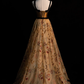 Elegant Straps A-Line Floral Embroidery Long Formal Evening Party Dresses, DP5223