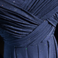Marineblaues A-Linien-Partykleid mit Trägern, langes formelles Partykleid, elegantes Abendkleid, DP5325