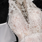 Elegantes Elfenbein-Applikationsdesign Meerjungfrau-Brautkleid, Ballkleid, Abendkleid DP6220