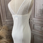 Vintage Ivory Sleeveless Mermaid Embroidery Tulle Wedding Dress DP7599