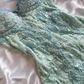 Blue Straps A-Line Lace Midi Vintage Party Dress Birthday Outfits, DP3292
