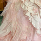 Elegant Pink 3D Flower Sweet 16 Quinceanera A-Line Floor-length Prom Dress Birthday Dress Evening Dress Ball Gown DP6442