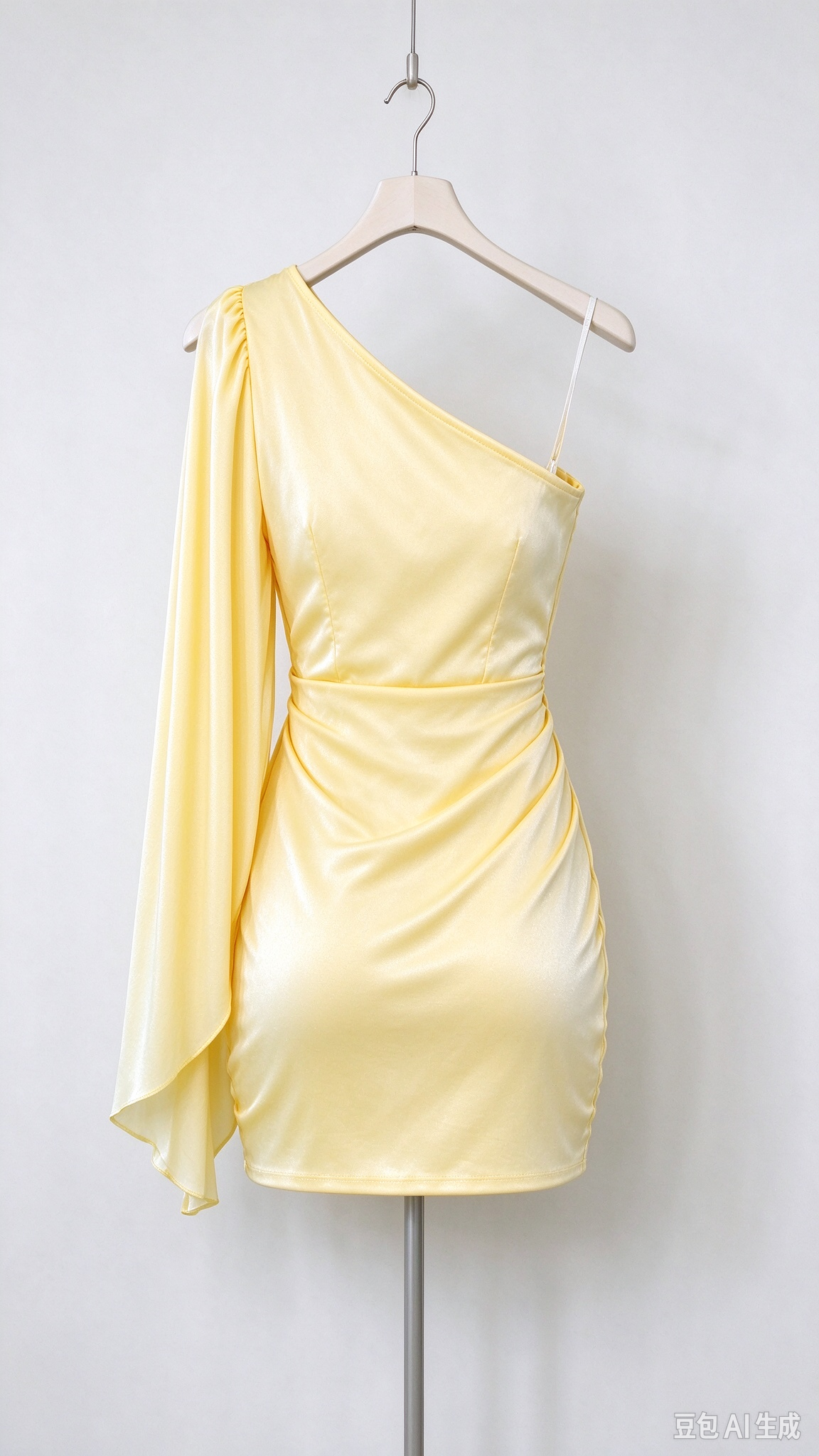 Royal Blue One Shoulder Sheath Short Party Dress, DP4145