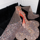 Gorgeous Shiny Beaded Exquisite Embroidery 3D Butterflies Mermaid Floor-length Evening Dress Prom Dresses DP6198