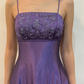 Elegant Purple Spaghetti Straps A-Line Vintage Long Party Dress, DP3988