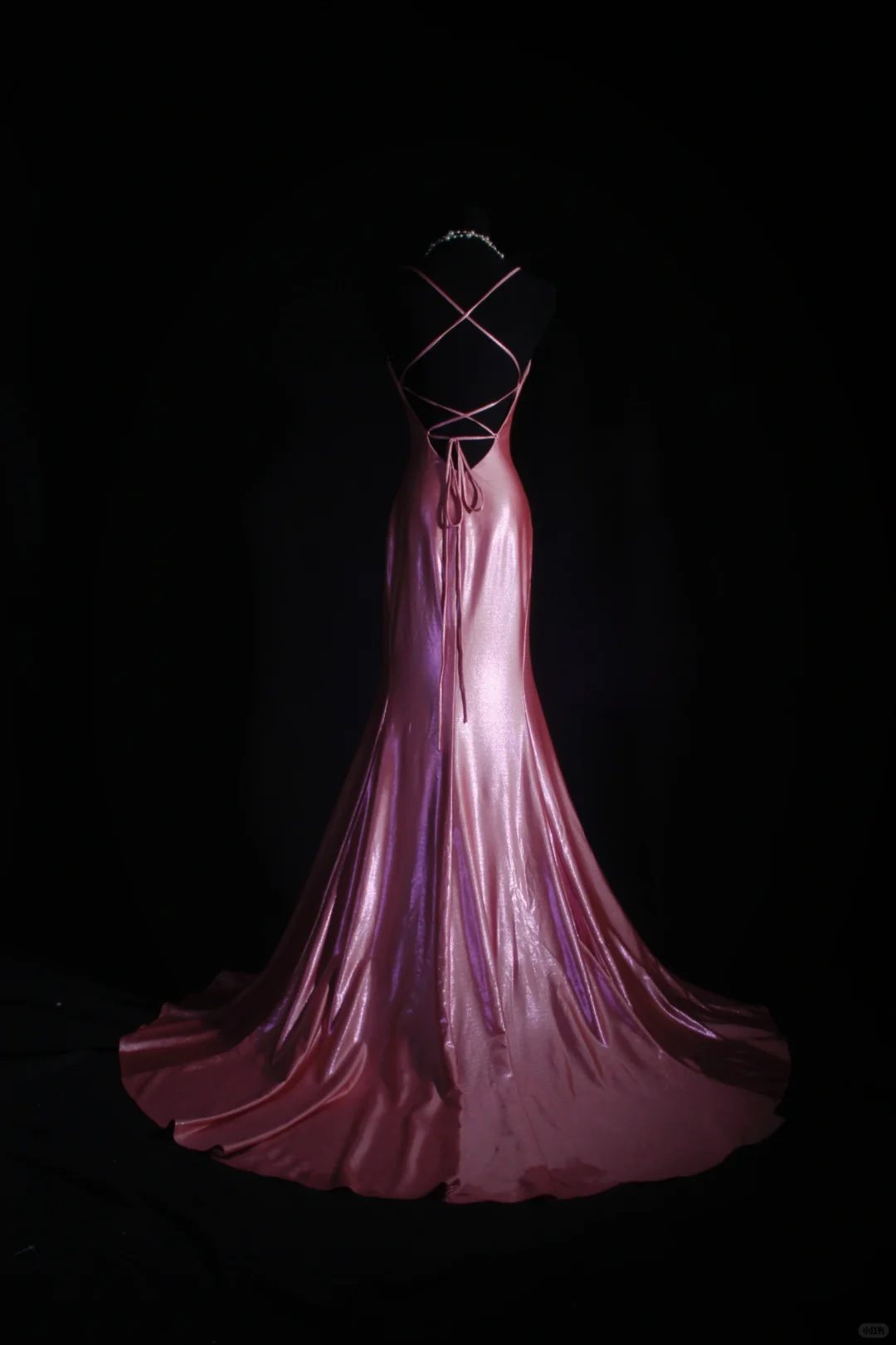 Elegant Dusty Rose Satin Mermaid Spaghetti Straps Sweetheart Evening Gown DP7385