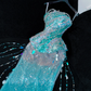 Gorgeous Sparkling Blue Sequin Beaded Mermaid Elegant Chiffon Evening Dress Prom Dresses DP6168