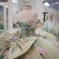 Glamorous 3D Floral & Butterfly Applique Off-Shoulder Sweetheart Quinceanera Sweet 15 Ball Gown DP7183