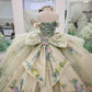Glamorous 3D Floral & Butterfly Applique Off-Shoulder Sweetheart Quinceanera Sweet 15 Ball Gown DP7183