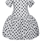 Black And White Polka Dots Cute Homecoming Dress Mini Party Dress, DP3030