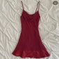 Wine Red Straps Short Party Dress Fashion Summer Dress, DP2990