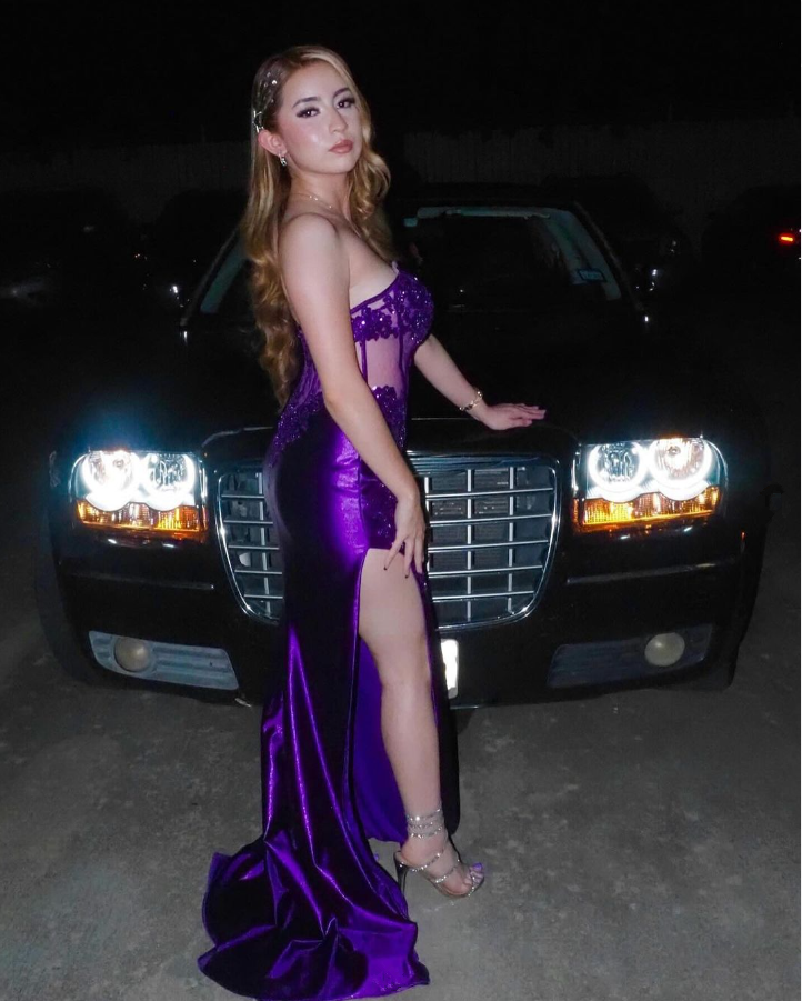 Elegant Purple Strapless Corset Long Prom Dress, DP2601