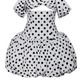 Black And White Polka Dots Cute Homecoming Dress Mini Party Dress, DP3030