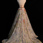 Elegant Sweetheart A-Line Floral Embroidery Long Formal Evening Party Dresses, DP5224