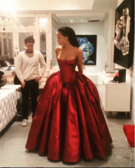 Stunning Red Strapless A-Line Birthday Ball Gown Long Prom Dress, DP3721