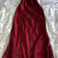 Silky Burgundy Spaghetti Straps Long Prom Dress Evening Gown, DP3516