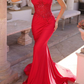 Vintage Strapless Beaded Lace Mermaid Ruched Prom Dress DP8411