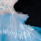 Gorgeous Sparkling Blue Sequin A-Line Elegant Chiffon Evening Dress Prom Dresses Ball Gown DP6167