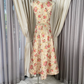 Vintage Rose Jacquard Sleeveless Midi A-Line Evening Dress DP8374