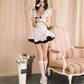 Vintage Black Polka Dot A-Line Homecoming Dress Party Dress Cocktail Dress DP6703