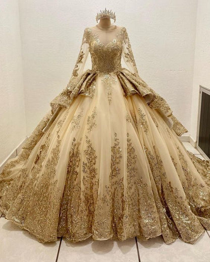 Gorgeous Beaded Embroidery Sweet 16 Quinceanera A-Line Floor-length Prom Dress Birthday Dress Evening Dress Ball Gown DP6507