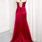 Bezauberndes rückenfreies Meerjungfrau-Kleid aus Satin mit Schnürung, langes Ballkleid, Partykleid, Abendkleid DP6492