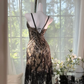 Elegant V-neck Applique Beaded Sequin Romantic Chiffon Evening Dress Prom Dresses DP6142