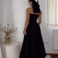 Black Sweetheart A-Line Long Formal Prom Dress Birthday Outfits, DP3780