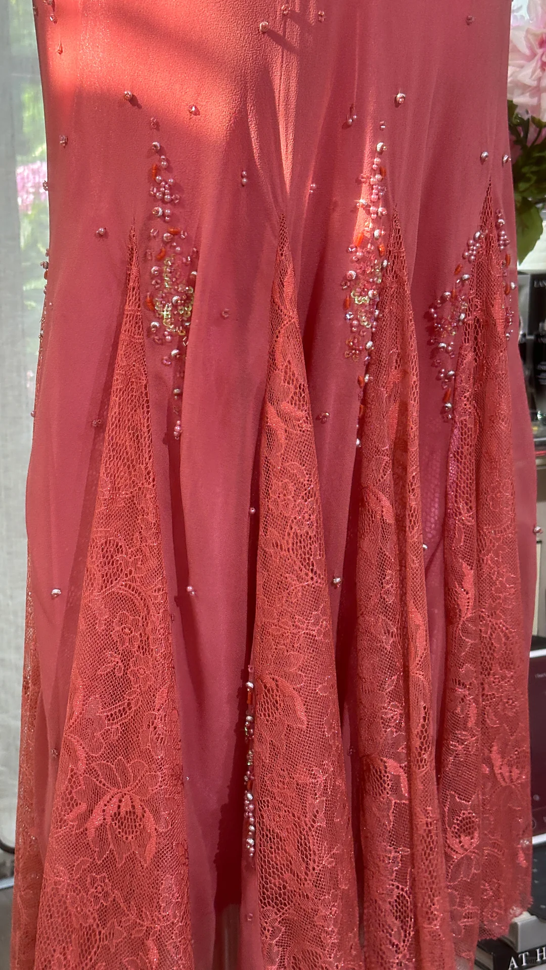 Glamorous Dusty Rose Beaded Mermaid Evening Gown Spaghetti Strap Prom Dress with Shawl DP8130