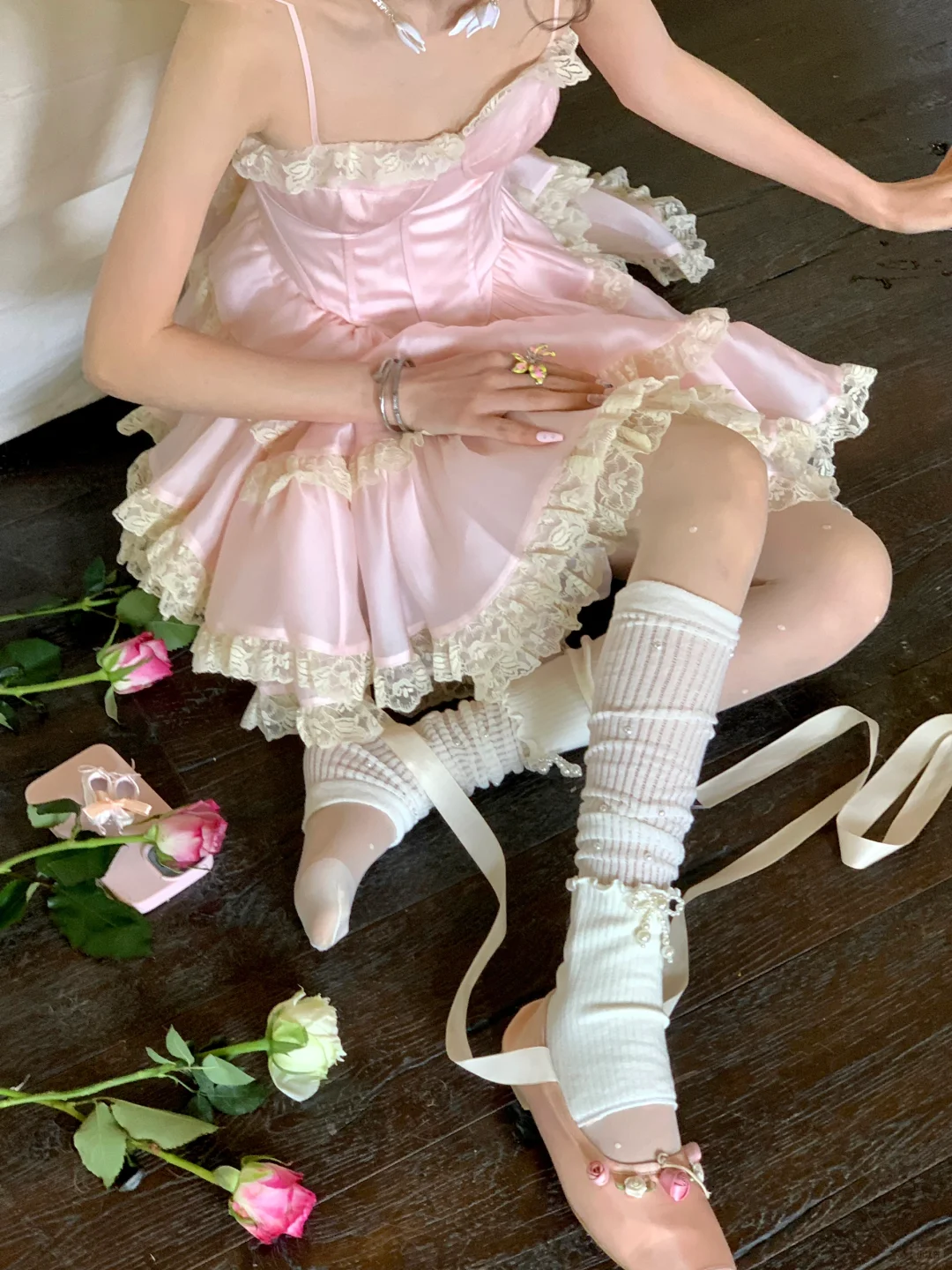 Cute Pink Sweetheart Princess Style Tiered A-Line Design Spaghetti Strap Short 18th Birthday Party Dress Homecoming Dress DP6256