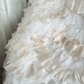 Vintage-Inspired Ivory Tiered Tulle Sweetheart Strapless Sequined Rhinestone Wedding Dress DP7303