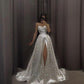 Stunning Sweetheart A-Line Light Long Wedding Dress Evening Gown, DP3377