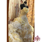 Vintage Applique Ruffles Strapless Sweet 16 Quinceanera A-Line Evening Dress Ball Gown DP6282