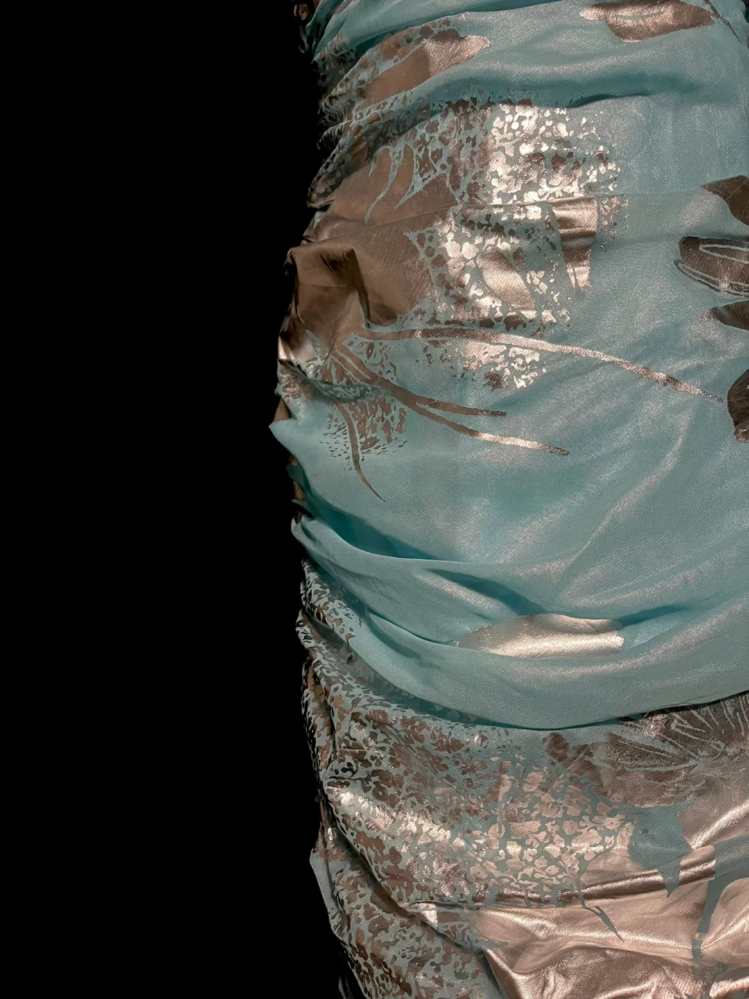 Robe de soirée longue style sirène bleue sans bretelles, à volants superposés et perles, style vintage, DP5410