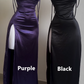 Vintage Backless Ruffle Asymmetrical Midi Length Party Dress, DP2563