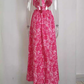 Simple Elegant Floral Print Cutout V-Neck Maxi Evening Dress DP8096