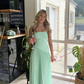 Vintage Red Strapless A-Line Pleated Simple Long Party Dress DP2631