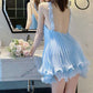 Cute Pleated Ruffle Short A-Line Party Dress Cocktail Dress Homecoming Dress DP6482