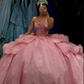 Enchanting Mint Green Sweetheart Neckline Ball Gown with Glitter TulleQuinceanera DP4654