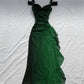 Vintage Shiny Beaded Chiffon Sheath Long Prom Dress Party Dress Evening Dress DP6464