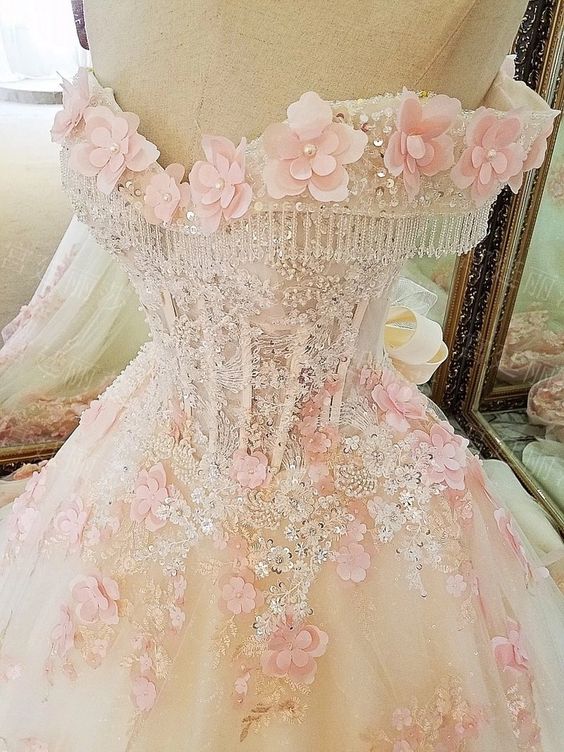 Elegant Sweetheart Pink Applique Sweet 16 Quinceanera A-Line Floor-length Prom Dress Birthday Dress Evening Dress Ball Gown DP6445